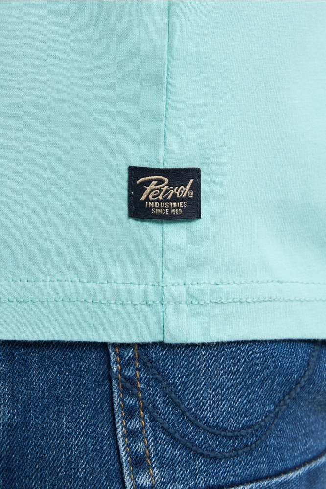 T SHIRT MET RONDE HALS M 1050 TSR117 5180 Aqua